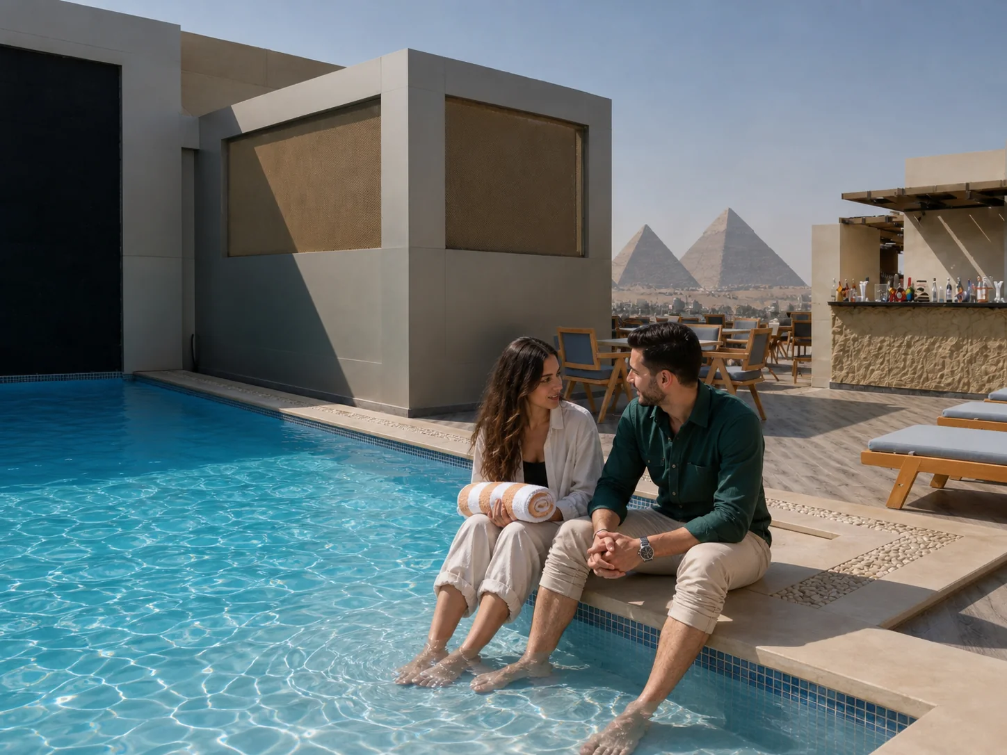 Stay Inn Pyramids rooftop pool